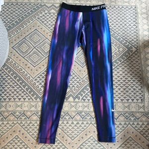 Nike pro galaxy leggings